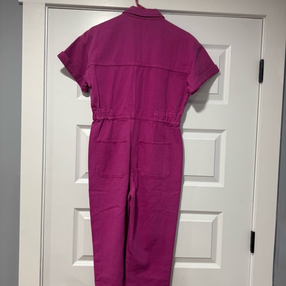Peach Love California Pink Jumpsuit with Collared Neckline NWOT - Picture 4 of 6